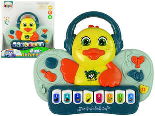 Lean toys Interaktyvus Piano Duck DJ Garsas Muzikos instrumentai Melodijos kaina ir informacija | Žaislai kūdikiams | pigu.lt