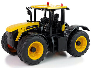 Nuotoliniu būdu valdomas traktorius JCB LED 1:16, geltonas kaina ir informacija | Žaislai berniukams | pigu.lt