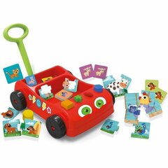 Stumiama mašinėlė su gyvūnų kortomis Lisciani Giochi Baby Wagon kaina ir informacija | Žaislai kūdikiams | pigu.lt