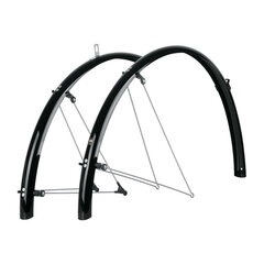 Комплект брызговиков SKS BLUEMELS SHINY, 60 мм, 28" (черные) цена и информация | Крылья для велосипеда | pigu.lt
