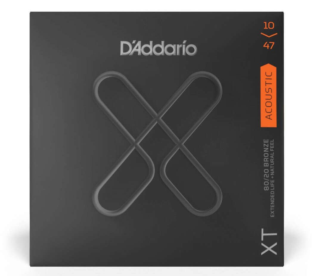 Stygos akustinei gitarai D'Addario XTABR1047 kaina ir informacija | Priedai muzikos instrumentams | pigu.lt