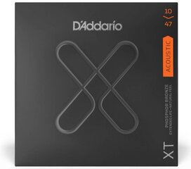 Stygos akustinei gitarai D'Addario XTAPB1047 Phosphor Bronze kaina ir informacija | Priedai muzikos instrumentams | pigu.lt