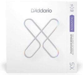 Stygos akustinei gitarai D'Addario XSAPB1152 Phosphor bronze kaina ir informacija | Priedai muzikos instrumentams | pigu.lt