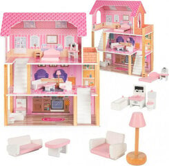 Деревянный кукольный домик Lulilo Tulipo 70см цена и информация | Игрушки для девочек | pigu.lt