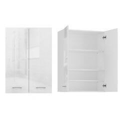 Подвесной шкафчик для ванной Pola mini DD, белый глянцевый цена и информация | Шкафчики для ванной | pigu.lt