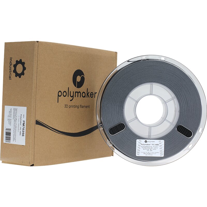 Polymaker PC-ABS - 1kg - 1.75mm - Juodas kaina ir informacija | Išmanioji technika ir priedai | pigu.lt