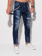 Джинсы P1256, синие, 119600-X цена и информация | Мужские джинсы | pigu.lt