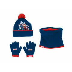 Шапка, перчатки и повязка на шею Avengers Infinity для детей, синего цвета цена и информация | Аксессуары для детей | pigu.lt