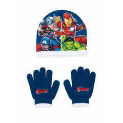 Kepurė ir pirštinės vaikams The Avengers Infinity, mėlyna kaina ir informacija | Aksesuarai vaikams | pigu.lt