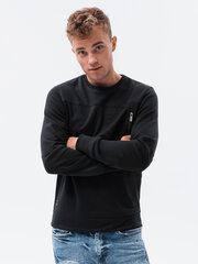Džemperis vyrams Ombre Clothing B1355, juodas kaina ir informacija | Džemperiai vyrams | pigu.lt
