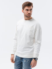 Džemperis vyrams Ombre Clothing B1277, baltas kaina ir informacija | Džemperiai vyrams | pigu.lt