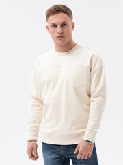 Džemperis vyrams Ombre Clothing B1277, smėlio spalvos kaina ir informacija | Džemperiai vyrams | pigu.lt
