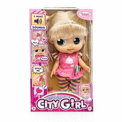 Lėlė Bayer City Girl, 31 cm, su garsu 93221AA kaina ir informacija | Žaislai mergaitėms | pigu.lt