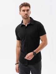 Marškiniai vyrams Ombre Clothing K541, juodi kaina ir informacija | Vyriški marškiniai | pigu.lt