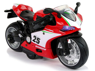 Sportinis motociklas, raudonas Lean toys kaina ir informacija | Žaislai berniukams | pigu.lt