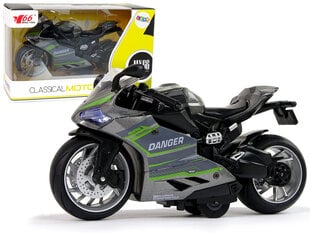 Спортивный мотоцикл, серый Lean toys цена и информация | Игрушки для мальчиков | pigu.lt