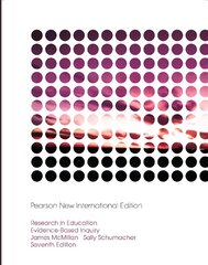 Research in Education Evidence-Based Inquiry kaina ir informacija | Enciklopedijos ir žinynai | pigu.lt
