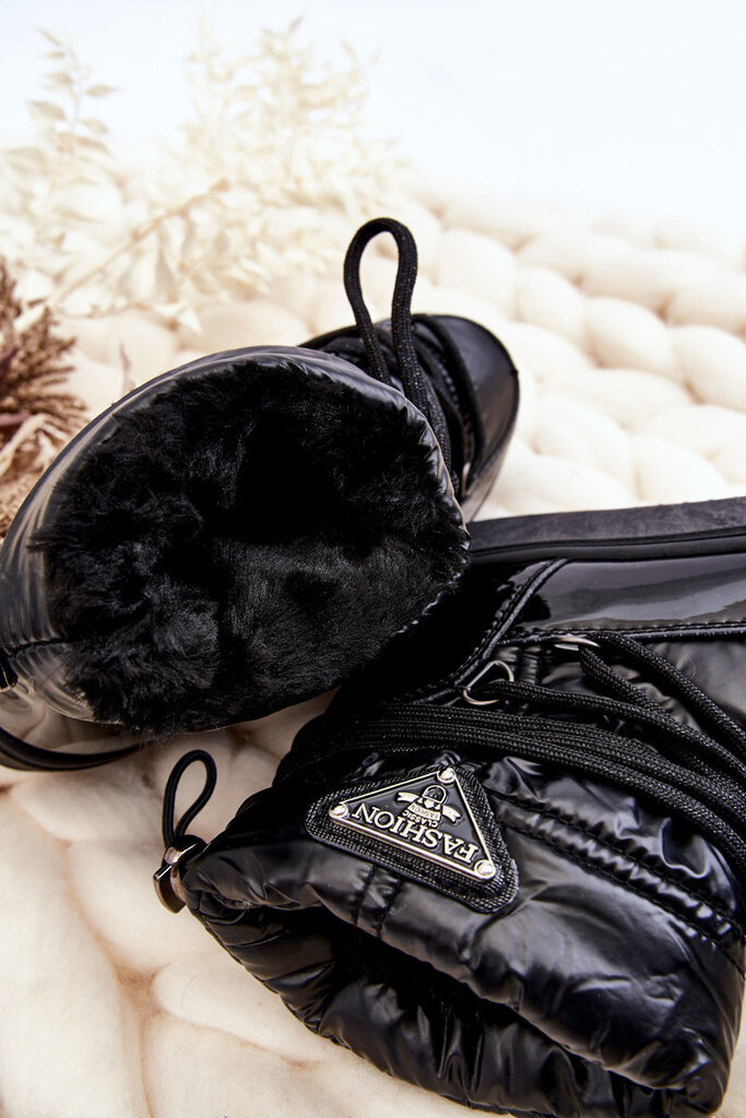 Šilti suvarstomi sniego batai Colina BSB23307.2682, juodi kaina ir informacija | Bateliai vaikams | pigu.lt