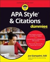 APA Style & Citations For Dummies kaina ir informacija | Užsienio kalbos mokomoji medžiaga | pigu.lt