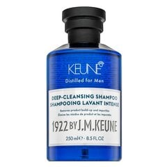 Keune 1922 Deep-Cleansing Shampoo Шампунь глубоко очищающий для мужчин 250 мл цена и информация | Шампуни | pigu.lt