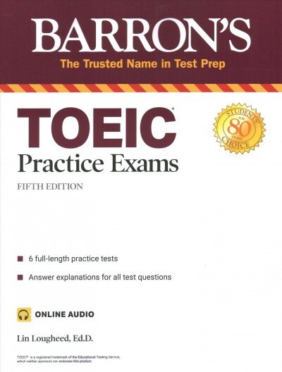 TOEIC Practice Exams (with online audio) Fifth Edition kaina ir informacija | Enciklopedijos ir žinynai | pigu.lt