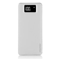 iMYMAX Powerbank 12.000mAh MM-PB/009 balta цена и информация | Зарядные устройства Power bank | pigu.lt