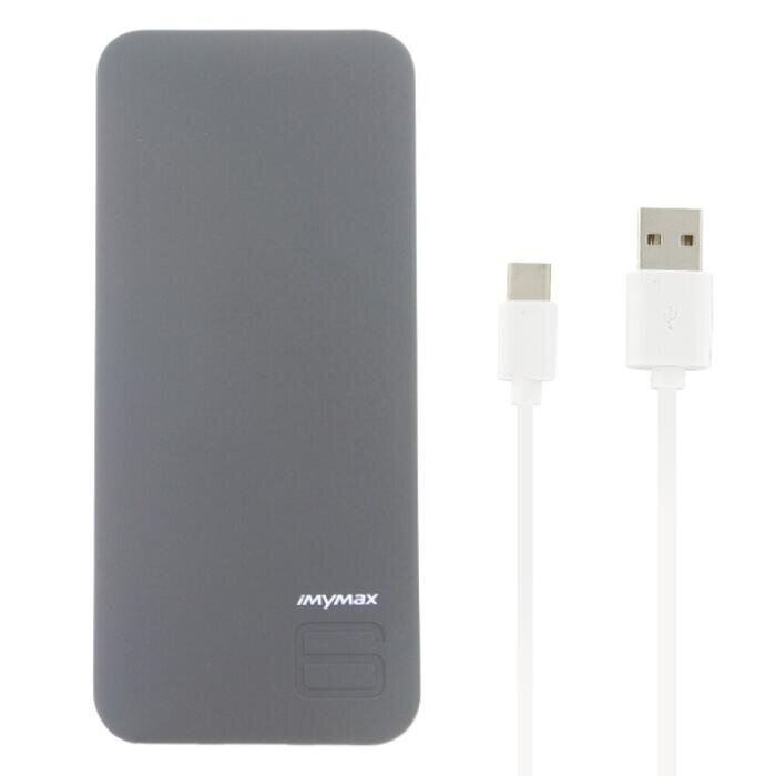 "iMYMAX Power Bank" 6.000 mAh pilkos spalvos P6 kaina ir informacija | Atsarginiai maitinimo šaltiniai (power bank) | pigu.lt