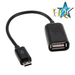 OTG USB - MicroUSB, 15 cm kaina ir informacija | Adapteriai, USB šakotuvai | pigu.lt