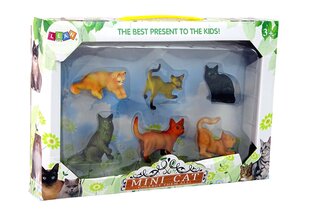 Naminių kačių figūrėlių rinkinys, 6 vnt. kaina ir informacija | Žaislai berniukams | pigu.lt
