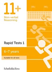 11plus Non-verbal Reasoning Rapid Tests Book 1: Year 2, Ages 6-7 2nd edition kaina ir informacija | Knygos paaugliams ir jaunimui | pigu.lt