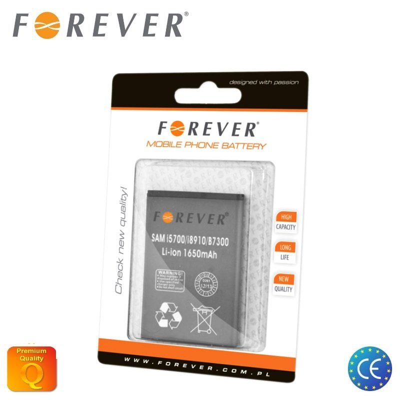 Forever skirtas Samsung S8500 S8530 i5700 Li-Ion 1650 mAh EB504465VU цена и информация | Akumuliatoriai telefonams | pigu.lt