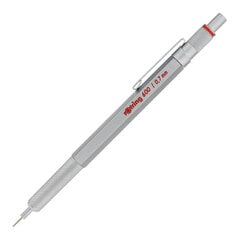 Automatinis pieštukas Rotring 600 0.7, sidabro spalvos цена и информация | Письменные принадлежности | pigu.lt