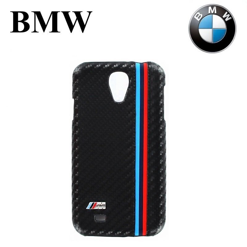 BMW BMHCS4MMC Super Slim Back Case Samsung S4 mini i9195 Carbon Black (EU Blister) kaina ir informacija | Telefono dėklai | pigu.lt