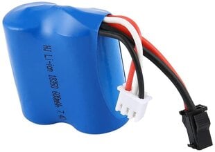 1 vnt. 7.4V 600mAh ličio jonų baterija, skirta RC valtims Skytech H100 H102 H106 Syma Q2 Q3 kaina ir informacija | Išmanioji technika ir priedai | pigu.lt