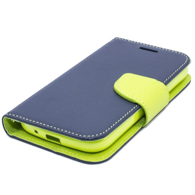 Apsauginis dėklas Telone Fancy Diary Bookstand skirtas Apple iPhone 5/5S, Mėlyna/Šviesiai žalia цена и информация | Telefono dėklai | pigu.lt