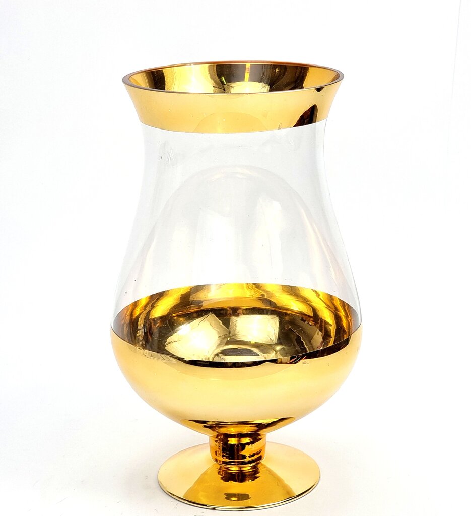 Vaza stiklinė, 29x17 cm kaina ir informacija | Vazos | pigu.lt