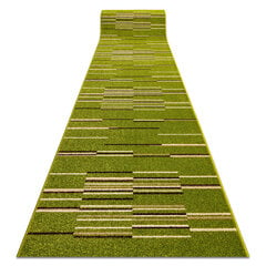 Rugsx ковровая дорожка Heat-Set Fryz Neli, зелёная, 80 см цена и информация | Ковры | pigu.lt
