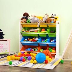 Полка в детскую комнату с красочными коробками Songics цена и информация | Полки | pigu.lt
