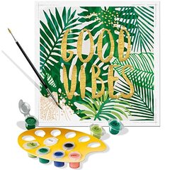 Ravensburger Creart Good Vibes Paint By Numbers для взрослых 12 лет - набор живописи и ремесел - аксессуары для домашнего декора цена и информация | Книжки - раскраски | pigu.lt