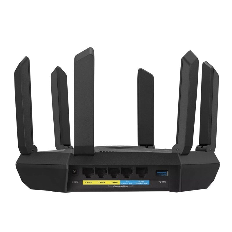 Asus AXE7800, Tri-band WiFi 6E (802.11ax) kaina ir informacija | Maršrutizatoriai (routeriai) | pigu.lt