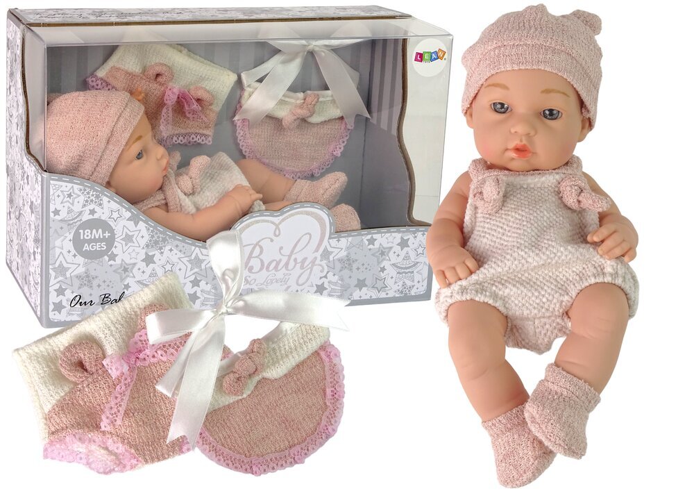 Lėlė kūdikis su drabužėliais, rožinė kaina ir informacija | Žaislai mergaitėms | pigu.lt