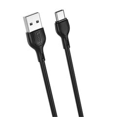 XO NB200 USB - USB-C 1,0m 2.1A kaina ir informacija | Kabeliai ir laidai | pigu.lt