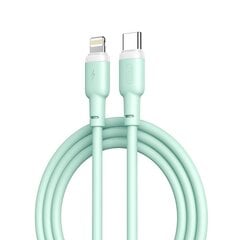 XO cable NB208A PD USB-C - Lightning 1,0m 20W green цена и информация | Кабели и провода | pigu.lt