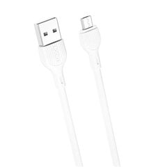 XO NB200 USB - microUSB 1,0m 2.1A kaina ir informacija | Kabeliai ir laidai | pigu.lt