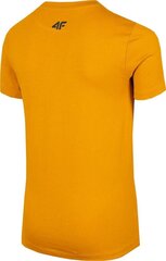 Marškinėliai berniukams 4F, oranžiniai kaina ir informacija | Marškinėliai berniukams | pigu.lt