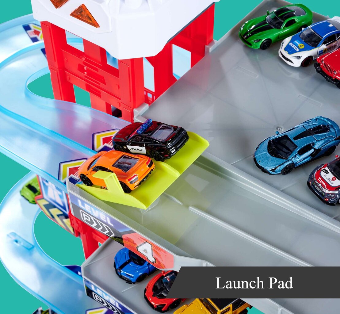 Automobilių stovėjimo aikštelė Majorette Super Chase centras kaina ir informacija | Žaislai berniukams | pigu.lt