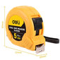 Plieninė juosta, 5 m/19 mm Deli Tools (geltona) kaina ir informacija | Mechaniniai įrankiai | pigu.lt