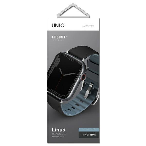 Uniq Linus Series Midnight Black kaina ir informacija | Išmaniųjų laikrodžių ir apyrankių priedai | pigu.lt