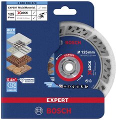 Universalus deimantinis pjovimo diskas Bosch, 125 mm kaina ir informacija | Mechaniniai įrankiai | pigu.lt