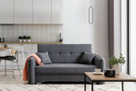 Sofa NORE Laine, tamsiai pilka